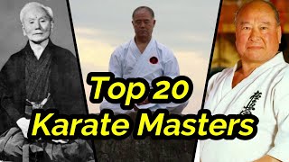 Top 20 Best Karate Masters in history [upl. by Fleurette779]