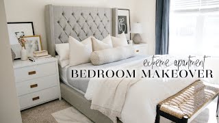 EXTREME Apartment Bedroom Makeover on a Budget renterfriendly ideas [upl. by Enirahtac268]