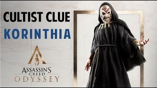 How to Get the Cultist Clue in Korinth Korinthia  ASSASSINS CREED ODYSSEY Cultist Clue Location [upl. by Callum279]