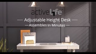 How To Assemble Tresanti Adjustable Height Desk [upl. by Stoat]