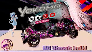 Yokomo SD30 quot Super Drift quot Purple Version  Chassis build [upl. by Engis937]