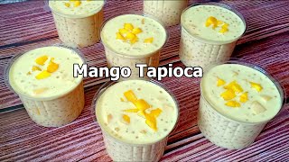 Mango Tapioca I Mango Sago Dessert Recipe l How to make Mango tapioca [upl. by Ettenig709]