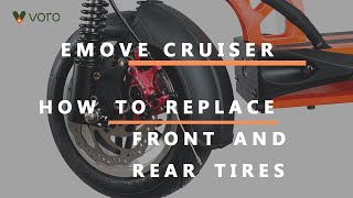 How to replace a tubeless tire  EMOVE Cruiser Electric Scooter Tutorial [upl. by Adnawed603]