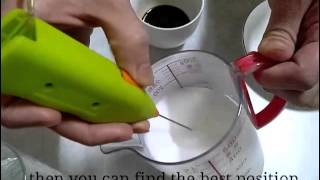 How To Make Latte Art with Mini Milk Frother [upl. by Hanoy352]