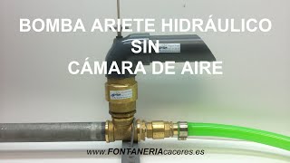 Como subir agua sin motor  ARIETE HIDRÁULICO SIN CÁMARA DE AIRE  funcionamiento y medidas [upl. by Tymon]