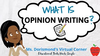 ✏️ What is Opinion Writing  Opinion Writing For Kids [upl. by Jaquiss]