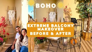 HOW TO Extreme DIY Tiny Balcony Makeover  BALCONY MAKEOVER ON A BUDGET [upl. by Aierb]