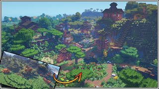 Let’s Transform a Minecraft Savanna Village Minecraft Timelapse [upl. by Ramel279]