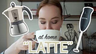 HOW TO MAKE A quotLATTEquot AT HOME moka pot  frother [upl. by Noirb171]