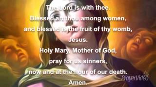 The Hail Mary Prayer  Catholic Prayers [upl. by Symon]