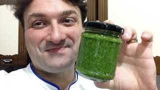 Pesto a la Genovesa receta italiana original [upl. by Nyvets328]