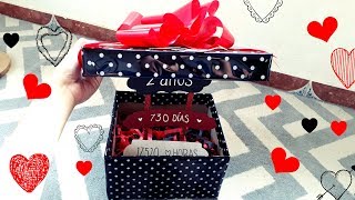 ♡ DIY ♡ CAJA PARA MI NOVIO ♡ Con letrero ♡ Erandy Paz [upl. by Suzi]