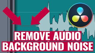 How to Remove Audio Background Noise in DaVinci Resolve NOISE REDUCTION [upl. by Agnola]