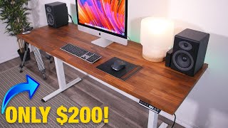 The Cheapest Motorized DIY Standing Desk On Amazon [upl. by Ephram]