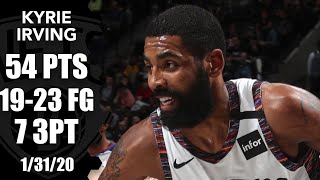 Kyrie Irving goes off for 54 points starts 10of10 in Bulls vs Nets  201920 NBA Highlights [upl. by Vassaux]