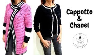 TUTORIAL Cappotto amp Chanel abrigo de ganchillolafatatuttofare [upl. by Nylireg727]