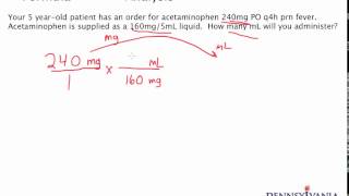 Dose Conversion 2  Converting mg to mL Without a Label [upl. by Lednam195]