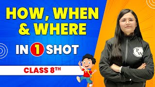 How When and Where in 1 Shot  Class 8th SST  Pariksha Abhyas [upl. by Airekat]