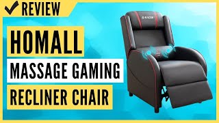 Homall Massage Gaming Recliner Chair Review [upl. by Aihsenod244]