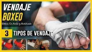 VENDAJE BOXEO 3 variantes fundamentales en 8 anillo acolchado  Como vendar manos correctamente [upl. by Beare573]