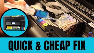 How To Clean  Unclog Printhead  Epson Eco Tank 4750 [upl. by Grodin]