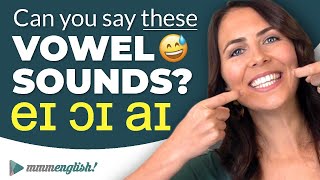 Pronunciation Practice 👄 Difficult Vowel Sounds DIPHTHONGS [upl. by Svirad694]