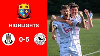 Caerleon 05 Cwmbrân Town  Gwent FA Senior cup  Quarter final highlights [upl. by Letnuahc630]