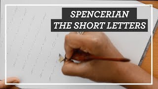 Spencerian Short Letters  TUTORIAL [upl. by Aranahs149]