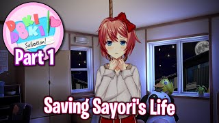 Saving Sayoris LifePart 1DDLC Salvation MOD [upl. by Ennahtebazile]