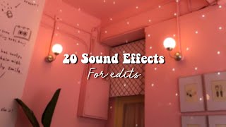 20 Sound Effects For Edits [upl. by Gilberte699]