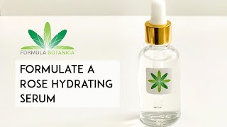 How to make a Natural Rose Hydrating Serum [upl. by Trudi]