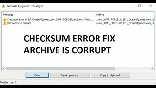 Fix Checksum error winrar [upl. by Ahsinar530]