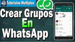 Como Crear Grupos En WhatsApp  Hacer Un Grupo En WhatsApp [upl. by Elleiad956]